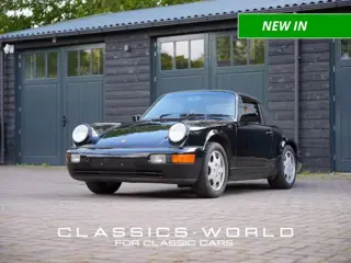 PORSCHE 964 911 Carrera 2 Cabriolet Â Black Â Manual