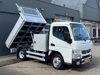 FUSO Canter 3S13 Kipper Openlaadbak Pick-up Airco 3-Persoons Achterruitrij camera Lier Gereedschapsk