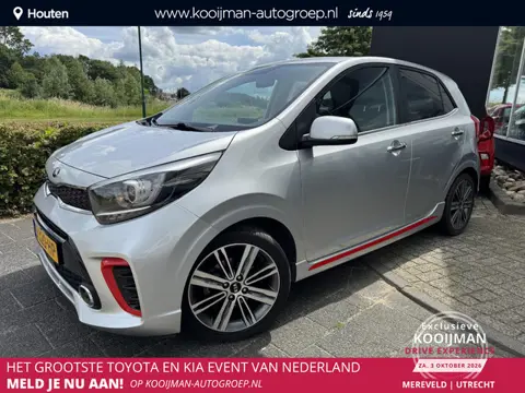 Kia Picanto 1.0 T-GDI GT-Line 100PK, Stoel/Stuurverwarming, Dealeronderhouden, Navigatie, Apple Carp