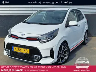 Kia Picanto 1.0 T-GDi GT-Line 5p 100PK! Schuif/kanteldak, 1e eign. Nieuw geleverd en dealeronderhoud