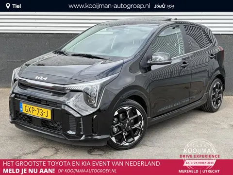 Kia Picanto 1.0 DPI GT-Line Automaat, Nieuw geleverd, NL-auto, Schuif/kanteldak, Stoel- & Stuurwielv