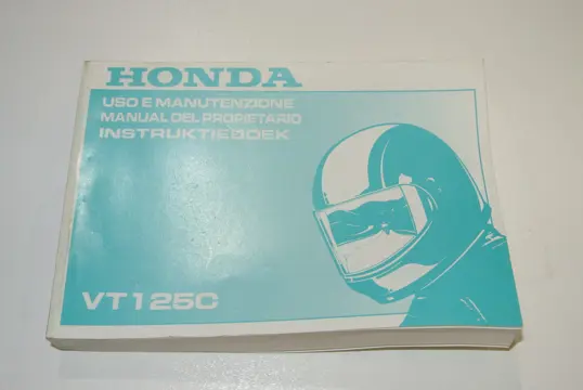 INSTRUCTIEBOEKJE Honda VT 700 750 1986 - 1987