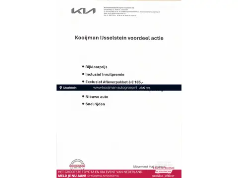 Kia EV2 Air 42.2 kWh 4p. Stoel en Stuurverwarming / Full map navi / 16" LM velgen