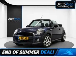 Mini Mini Cabrio 1.6 One Salt (STOELVERWARMING, NAVI, HALF LEDER, PARKEERSENSOREN, GOED ONDERHOUDEN)