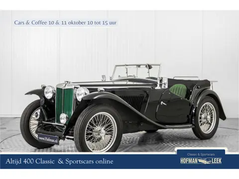 MG TC 1400cc met vijf versnellingsbak (bj 1947)