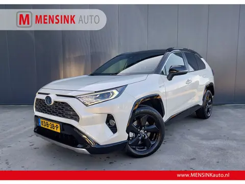 Toyota RAV4 2.5 Hybrid AWD Bi-Tone ADAPT CRUISE CAMERA HALF LEER LED NAVI ECC 18 INCH