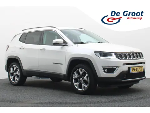 Jeep Compass 1.4 MultiAir Limited 4x4 Leer, Apple Carplay, Trekhaak, Memory, Stuur-/Stoelverwarming,