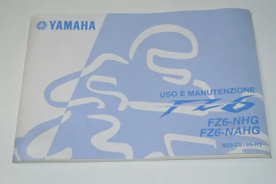 INSTRUCTIEBOEKJE Yamaha FZ6 2004 - 2007