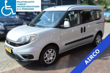 FIAT DOBLO F-STYLE  ROLSTOELAUTO  AIRCO  NAVIGATIESYSTEEM  4+1 PERSOONS