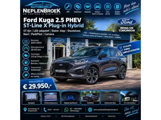 Ford Kuga 2.5 PHEV ST-Line X Plug-in Hybride ST-lijn | LED adaptief | Elek.klep | Sleutelvrij | Navi