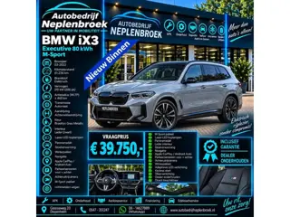 BMW iX3 Executive 80 kWh soh 95 M-Sport | Laser-LED | Leder | Panorama | Winterpakket |  03-2022 61.