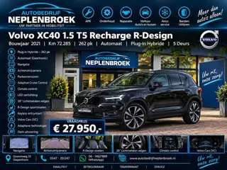 Volvo XC40 1.5 T5 Recharge R-Design | LED | Dark | 20" | Parking pack | VC | adaptive | keyless  05-