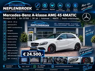 Mercedes-Benz A-Klasse AMG 45 4MATIC 2016 Km 157.000 Nap 381PK Dealer onderhouden