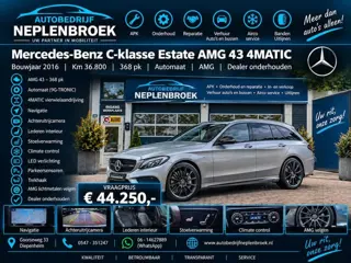 Mercedes-Benz C-Klasse Estate AMG 43 4MATIC Bj 2016 368pk Dealer onderhouden