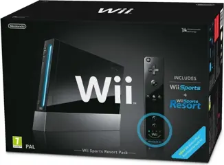 Nintendo Wii (Black) + Sports Resort (boxed)
