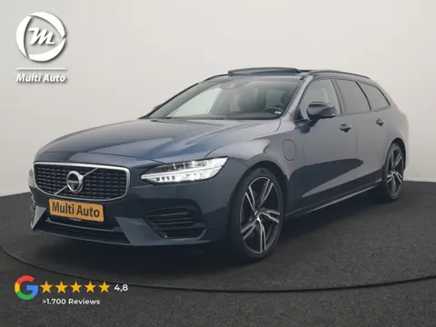 Volvo V90 T8 AWD R-Design PHEV 394pk Dealer O.H. | Trekhaak Af Fabriek | Four C Luchtvering | Panoda