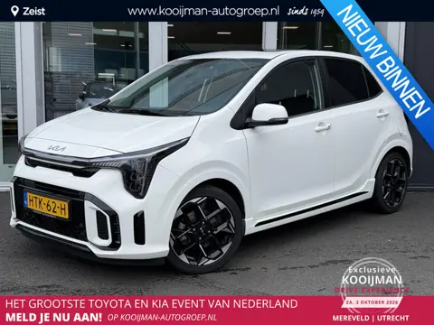Kia Picanto 1.0 DPI GT-Line | Schuif/kanteldak | Stoel/stuurverwarming | Dodehoekdetectie | Climate 