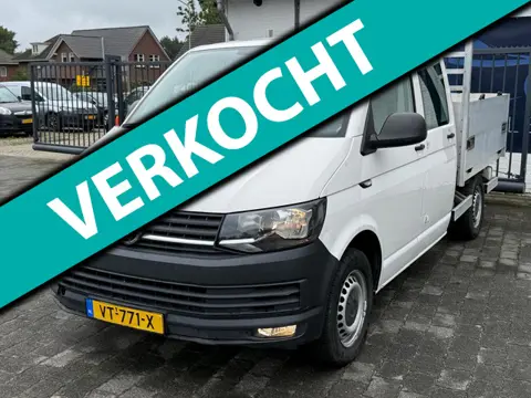 Volkswagen Transporter 2.0 TDI L2H1 DC / OPEN LAADBAK / TREKHAAK / AIRCO / NAP!!