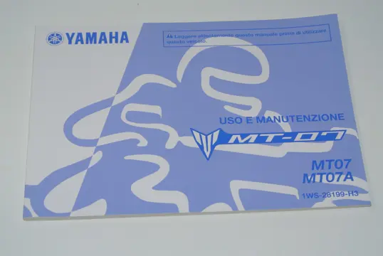 INSTRUCTIEBOEKJE Yamaha MT 07 2014 - 2017