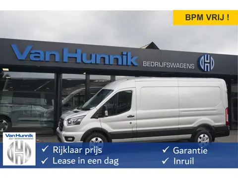 Ford Transit 350L L3H2 Limited AUT-10 RWD 165PK BPM VRIJ 3.5T Trekhaak, Navi, Adap. Cruise, 360° Cam