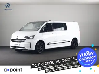 Volkswagen Transporter e-Transporter 34 L2H1 Style 64 kWh Dubbele cabine 218 pk | Navigatie | Warmte