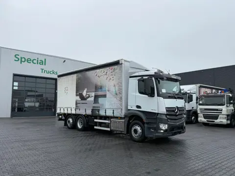 Mercedes-Benz Antos 2640 6x2 Euro 6 – Schuifzeil – Schuifdak – Bär 2.000 kg laadklep