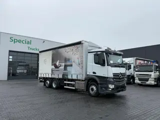 Mercedes-Benz Antos 2640 6x2 Euro 6 – Schuifzeil – Schuifdak – Bär 2.000 kg laadklep