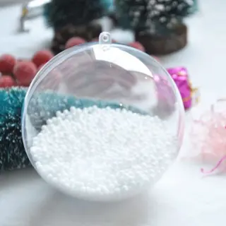 Doorzichtige Kerst ballen transparant