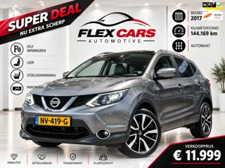 Nissan Qashqai 1.2 Tekna|Zelf Inparkeren|Pano|Leer|Stoelverwarming