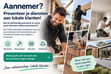 Aannemer? Presenteer je diensten gratis op ViaPlaats