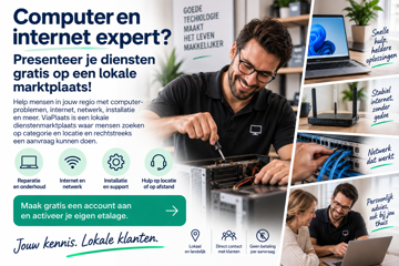 Computer- of internetexpert? Presenteer je diensten gratis op ViaPlaats