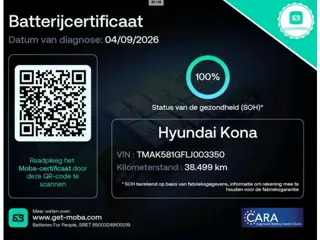 Hyundai Kona EV Limited 64 kWh 100% SOH LEDER MEMORY
