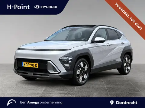 Hyundai Kona 1.6 GDI 140pk HEV Premium Sky | SCHUIF/KANTELDAK | FULL LED | PREMIUM LEDER | ADAPTIVE 