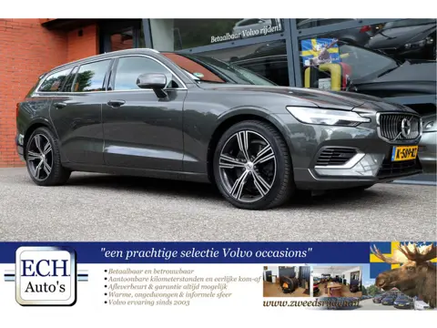 Volvo V60 VERKOCHT -- 2.0 T8 390 PK Recharge AWD Inscription, Leer, Adaptieve CC, Apple CarPlay