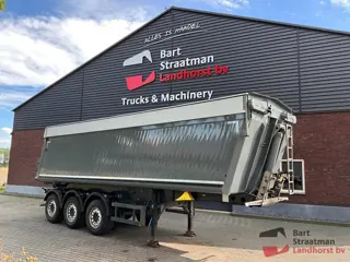 Schmitz Cargobull SCB*S3D 3 assige trailer met 33m³ aluminium kipper en milieukleppen powerpack /rem
