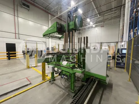 Maf Roda FLA400 verrijdbare automatische pallet-omsnoeringsmachine met hoeklattenvoorziening en 3 st