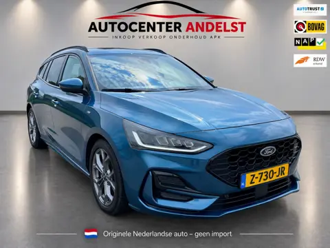 Ford Focus Wagon 1.0 EcoBoost Hybrid ST Line, Aut, Acc, Trekhaak, Cam, Stoel-/stuurverw, Climate, LE