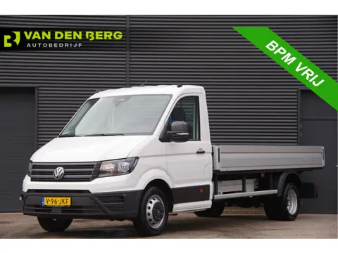 Volkswagen Crafter 50 2.0 TDI L4, N1! DUBBELLUCHT OPEN LAADBAK, 3.5T TREKHAAK, FACELIFT, CAMERA, PAR