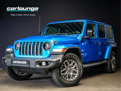 Jeep Wrangler Unlimited 4xe 380 Sahara afneembaar dak|carplay|stuurverw|camera|keyless|BLIS|spiegelv