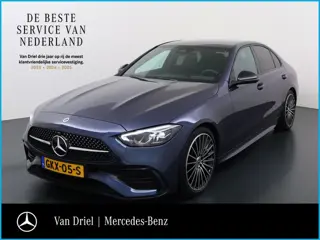 Mercedes-Benz C-Klasse C 180 AMG Line Night | Memory Dodehoek GUARD 360° Carplay Camera Sfeerverlich