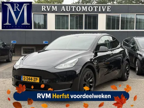 Tesla Model Y Long Range AWD 75 kWh VAN: 38.900,- VOOR: 35.877,- UW HERFSTVOORDEEL: 3.023,-|SOH 92%|