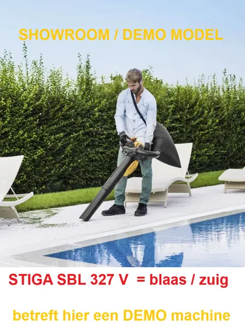 STIGA SBL 327 V = 3 in 1 ... betreft een DEMO / showroommodel