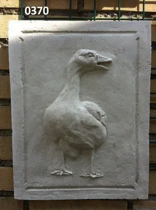 Wandschilderrij eend.