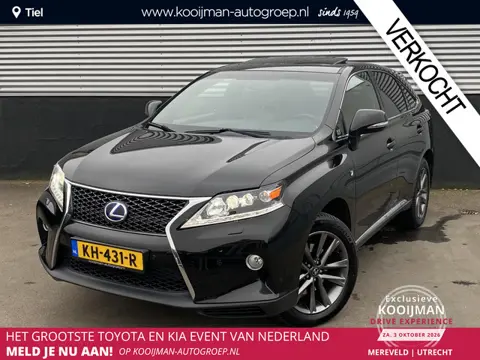 Lexus RX 450h 4WD F-Sport Line Auto vol luxe, trekhaak, schuif-/kanteldak, HUD, navigatie, stoelverw