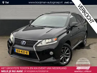 Lexus RX 450h 4WD F-Sport Line Auto vol luxe, trekhaak, schuif-/kanteldak, HUD, navigatie, stoelverw