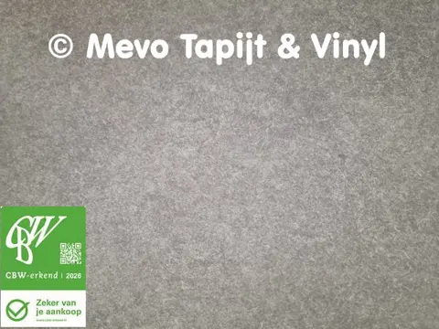 Tarkett Vinyl met grijs marmer Motief. Lengte 17 x 4 meter