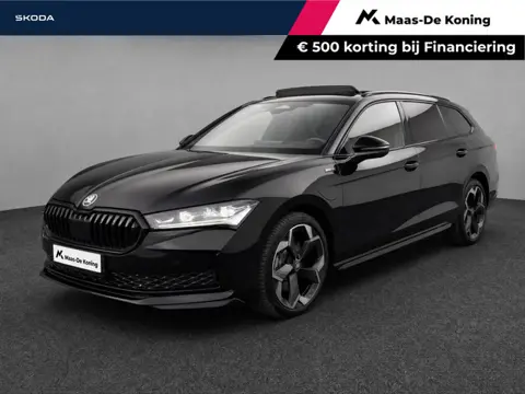 Skoda Superb 1.5TSI 150kW/204PK PHEV Sportline Business · Leder · Panoramadak · Apple/Android Car Pl