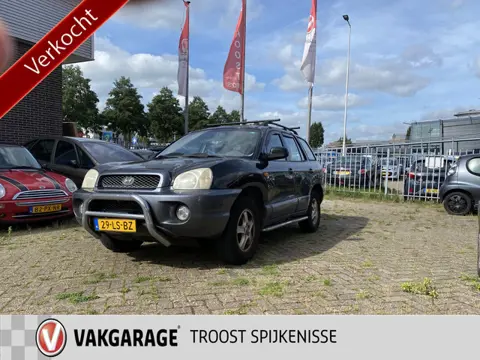 Hyundai Santa Fe 2.4i-16V 4WD Style,APK T/M 01-07-2027,Leder,Climate&Cruisecontrol,Pushbar,Treeplank