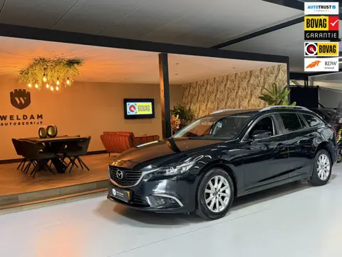 Mazda 6 Sportbreak 2.0 SkyActiv-G 165 Skylease+|Keyless|StoelVW|Navi|Cruise|PDC|LED|17" Velgen|Rijkl