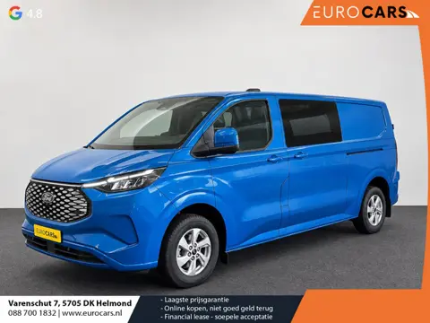 Ford E-Transit Custom 320 L2H1 Aut. Limited 71 kWh DC Dubbele Cabine Full LED Navi Camera LM Velgen 